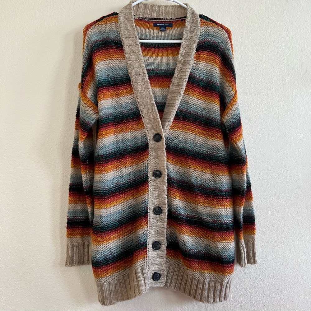American Eagle Colorful Oversized Cardigan Size XXS